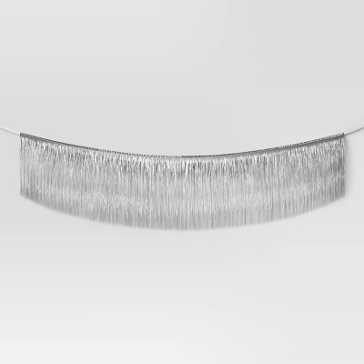 6' Christmas Iridescent Tinsel Fringe Garland - Wondershop™ | Target