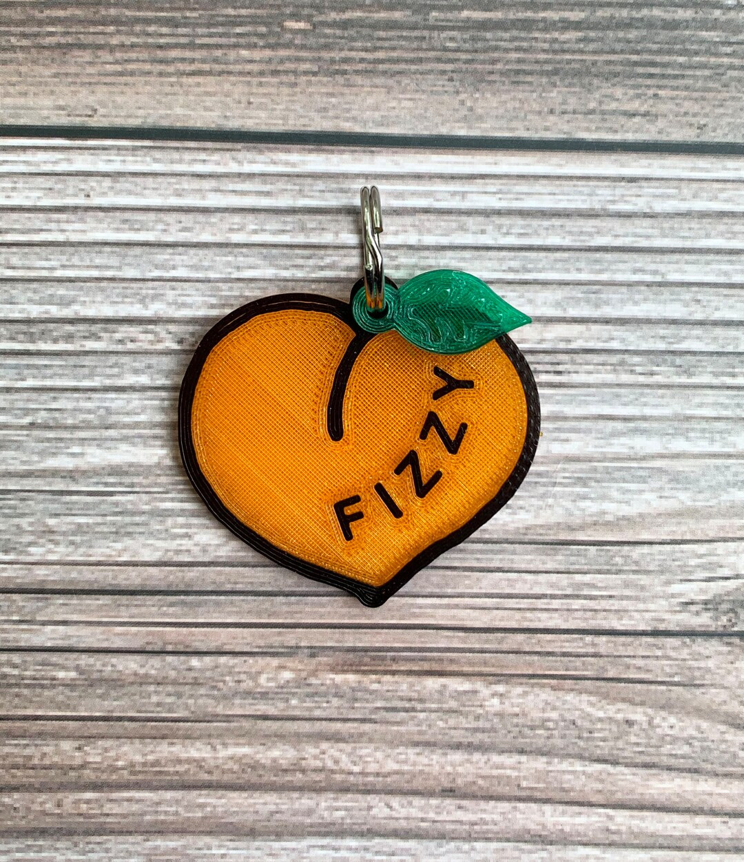 Peach Dog Tag, Peach Charm, Summer Dog Tag, Fruit Dog Charm, 3D Printed Dog Tag, Pet Accessories,... | Etsy (US)