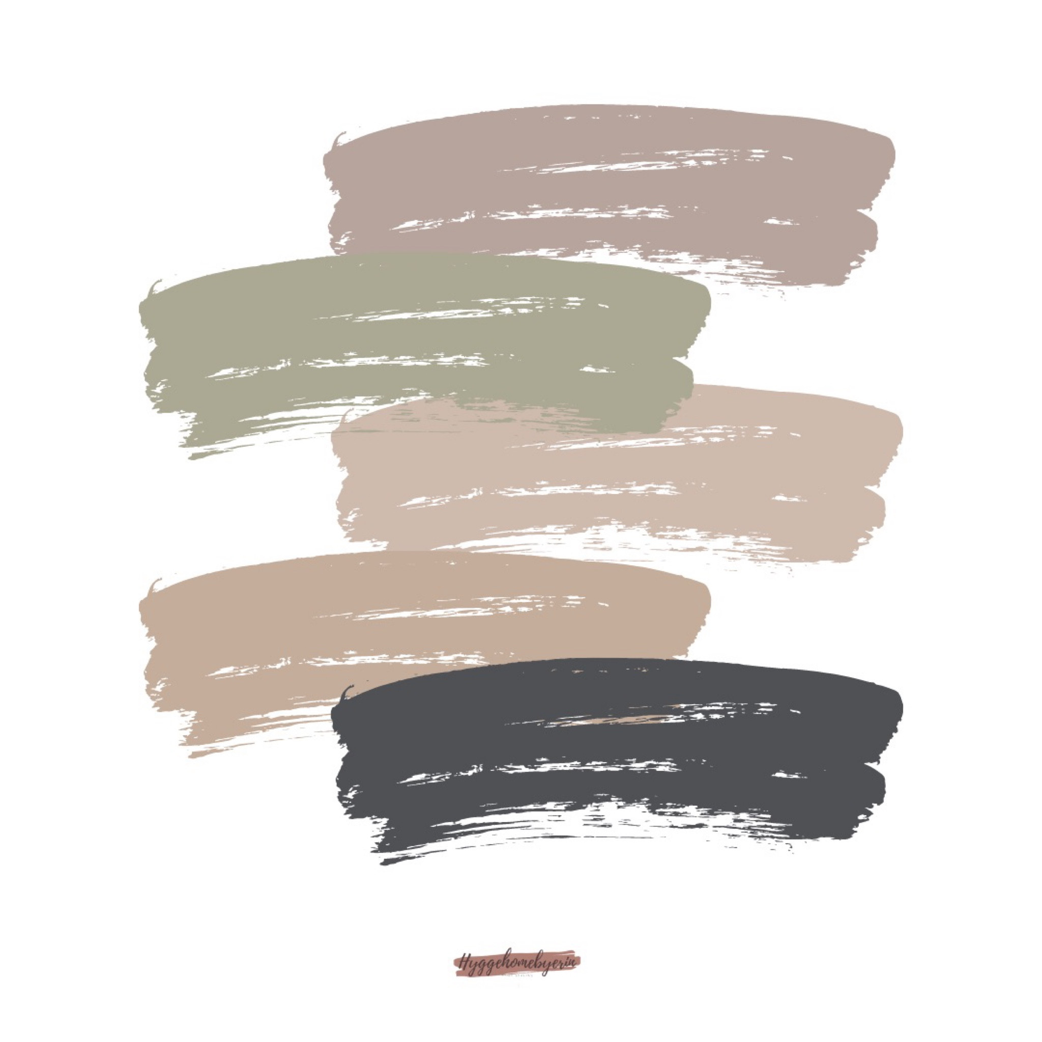 Scandi and aesthetic colour palette 