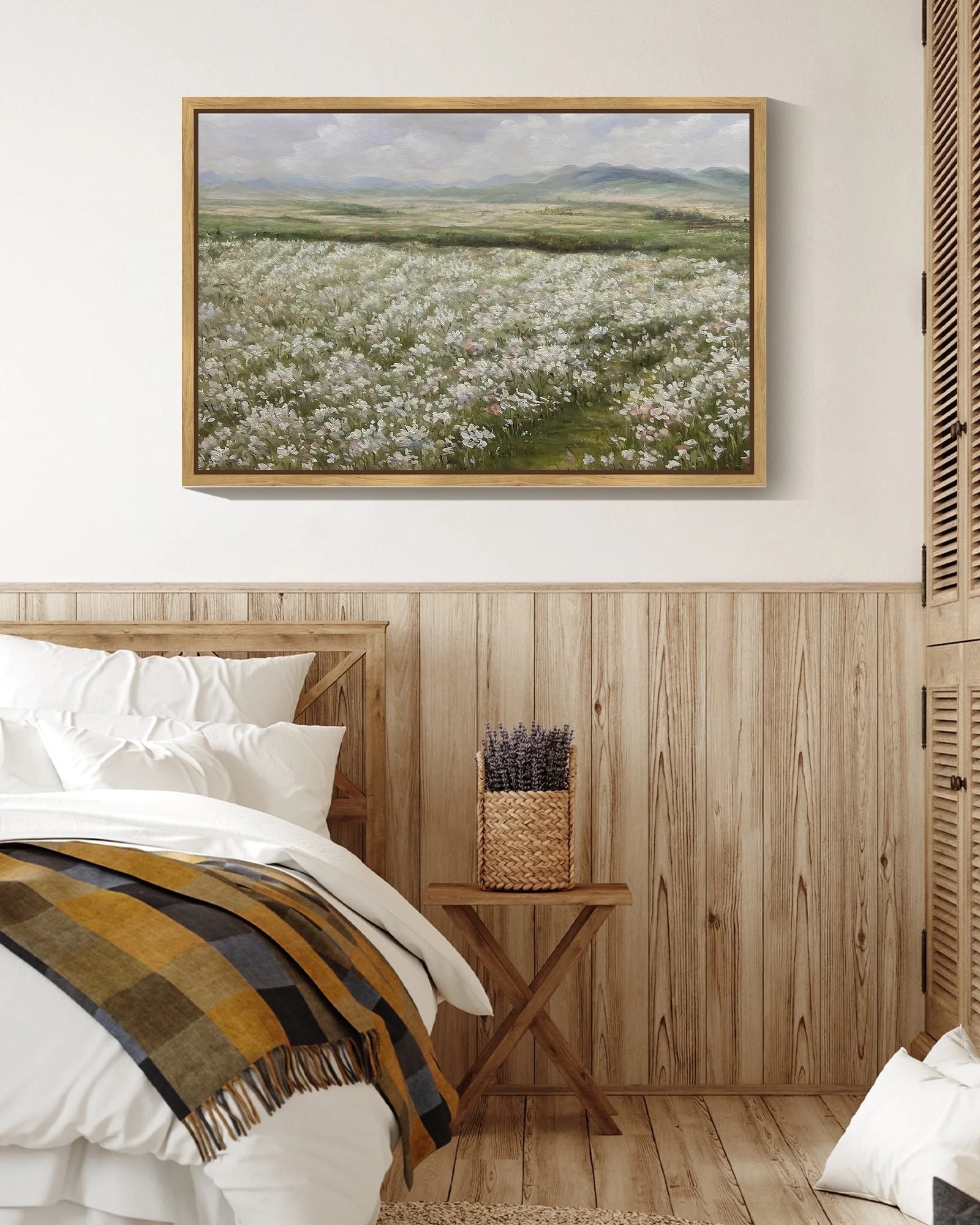 Drsoum Vintage Landscape 24x36in Brown Framed Artwork Wall Art Prairie in Full Bloom Classic Wall... | Walmart (US)