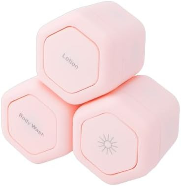 Yunir 3 Pack Magnetic Travel Containers, Toiletry Jars Set Hexagonal Shape with 40ml Capacity Scr... | Amazon (US)