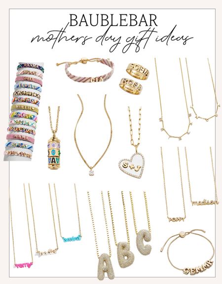 Personalized Mother’s Day gift ideas from BaubleBar! 

#mothersday

Mother’s Day gifts. Personalized gift ideas. Initial necklace. Initial bracelet. Personalized name ring. Personalized name bracelet. Thoughtful Mother’s Day gift. BaubleBar  

#LTKSeasonal #LTKGiftGuide #LTKstyletip