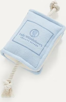 maxbone Bridgerton X maxbone Society Paper Squeaky Plush Dog Toy, Light Blue | Chewy