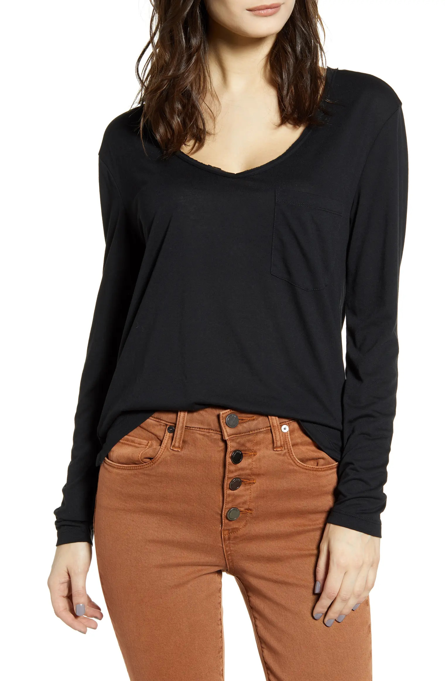 Raw Edge Pocket Tee | Nordstrom