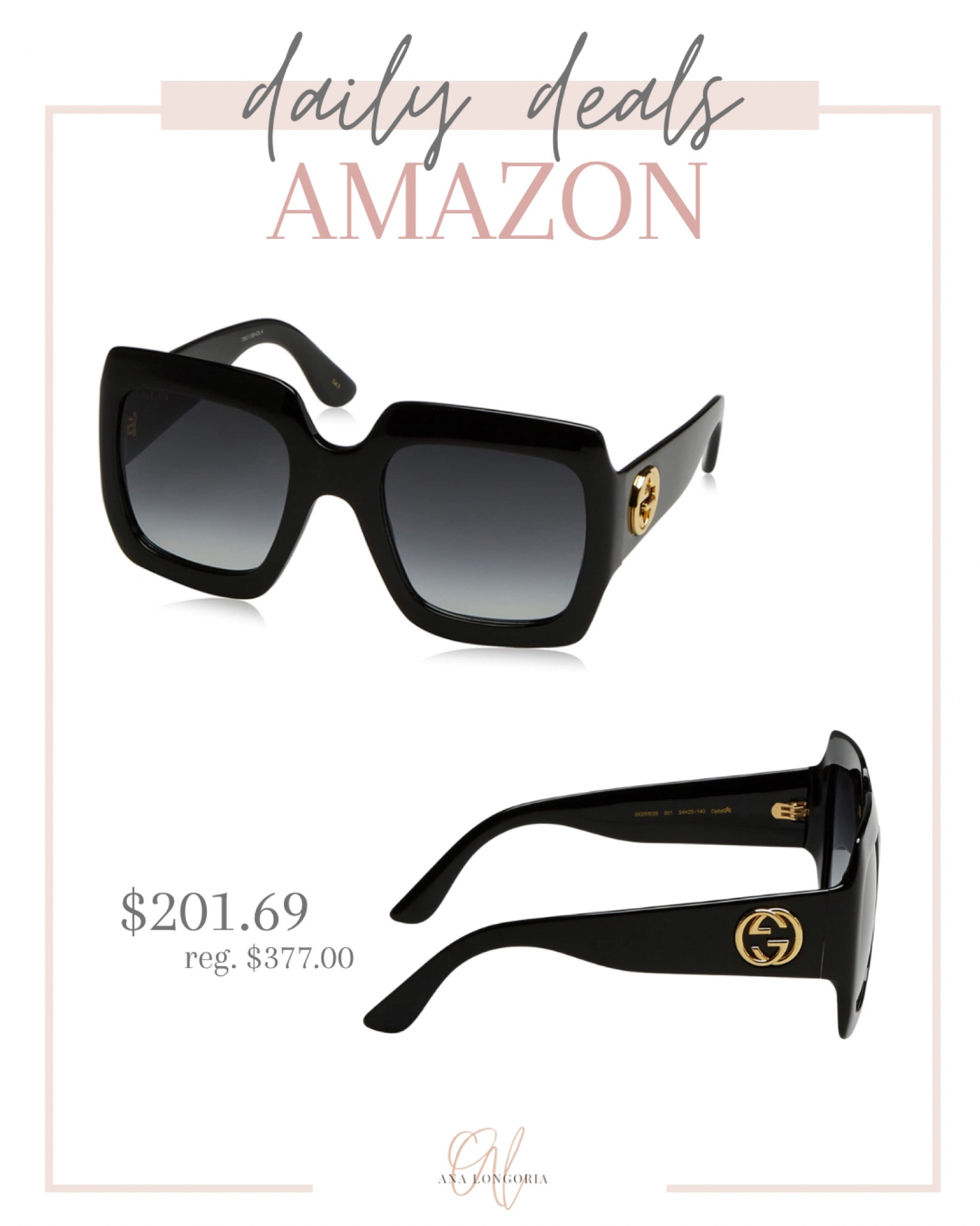 gucci gg0053s 54mm oversize square sunglasses black