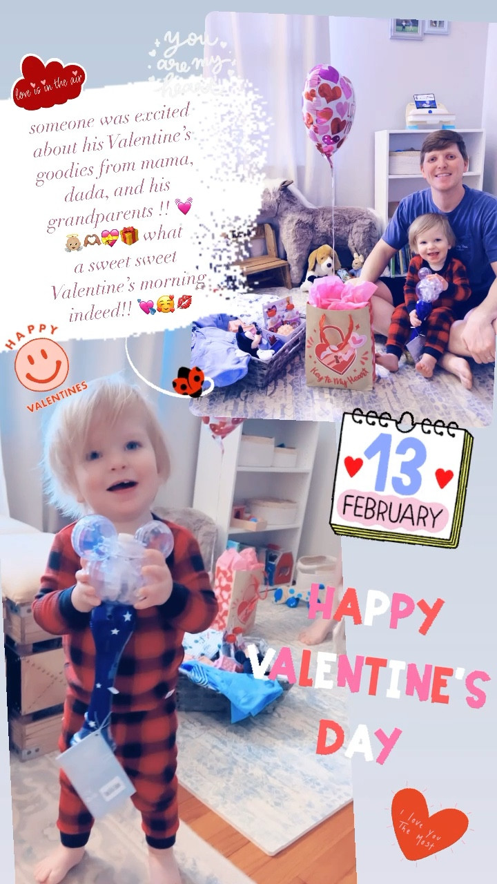 someone was excited about his Valentine’s goodies from mama and dada, and his grandparents !! 💓👼🏼🫶🏽💝🎁 and (ofcourse) the balloon 🎈 was the greatest hit of all!! 🥰🤩 what a sweet sweet Valentine’s morning indeed!! 💘🥰💋 

#LTKSeasonal #LTKfamily #LTKbaby