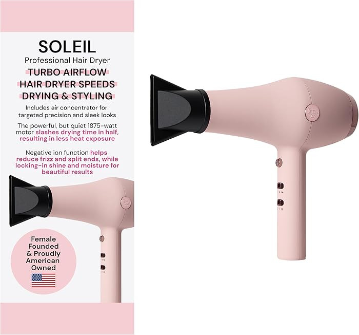 L'ANGE HAIR Soleil Professional Hair Dryer | 3 Heat Settings & 2 Airflow Settings | Cool Shot Loc... | Amazon (US)