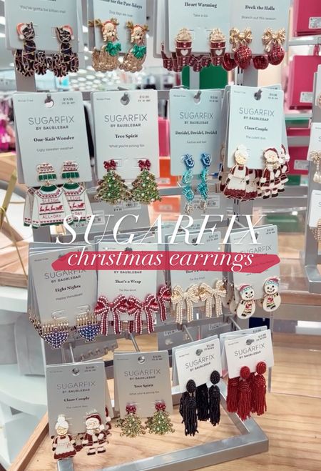 Target Sugarfix Christmas earrings, Christmas jewelry, gifts for her, gifts under 20, target Christmas 

#LTKunder100 #LTKunder50 #LTKHoliday