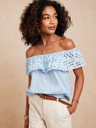 Off-Shoulder Top | Banana Republic Factory