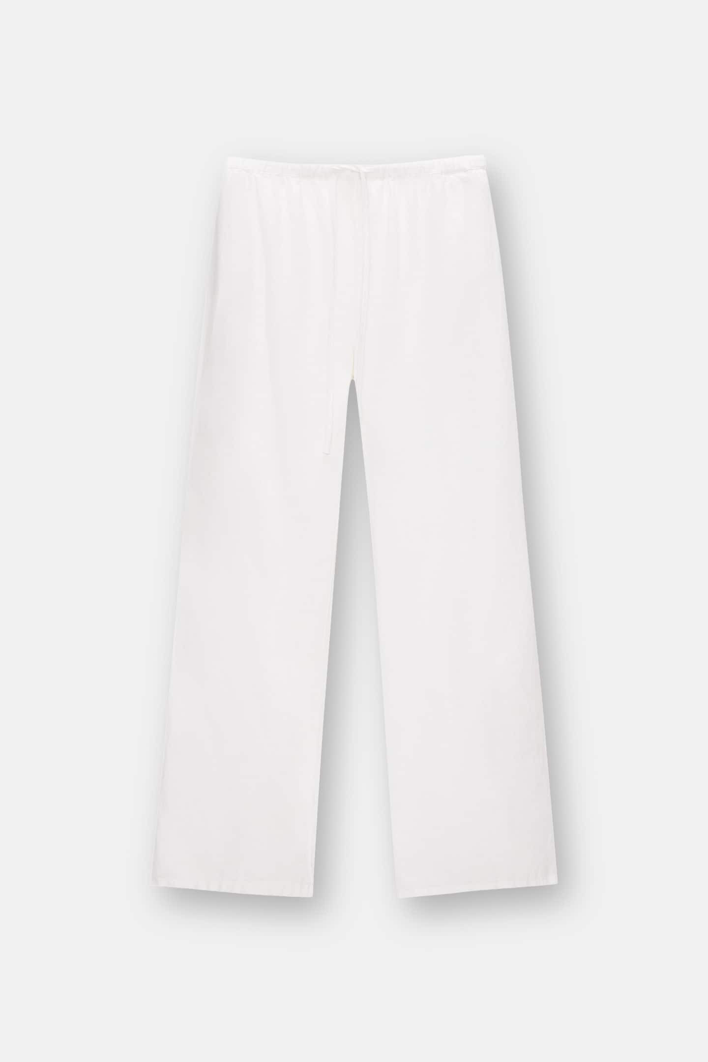 Fließende Hose mit Leinen | PULL and BEAR DE
