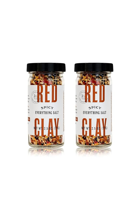 Red Clay Spicy Everything Salt, Everything Bagel Seasoning, Spicy Blend of Sesame Seeds, Poppy Se... | Amazon (US)