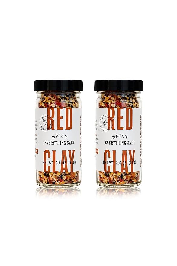 Red Clay Spicy Everything Salt, Everything Bagel Seasoning, Spicy Blend of Sesame Seeds, Poppy Se... | Amazon (US)