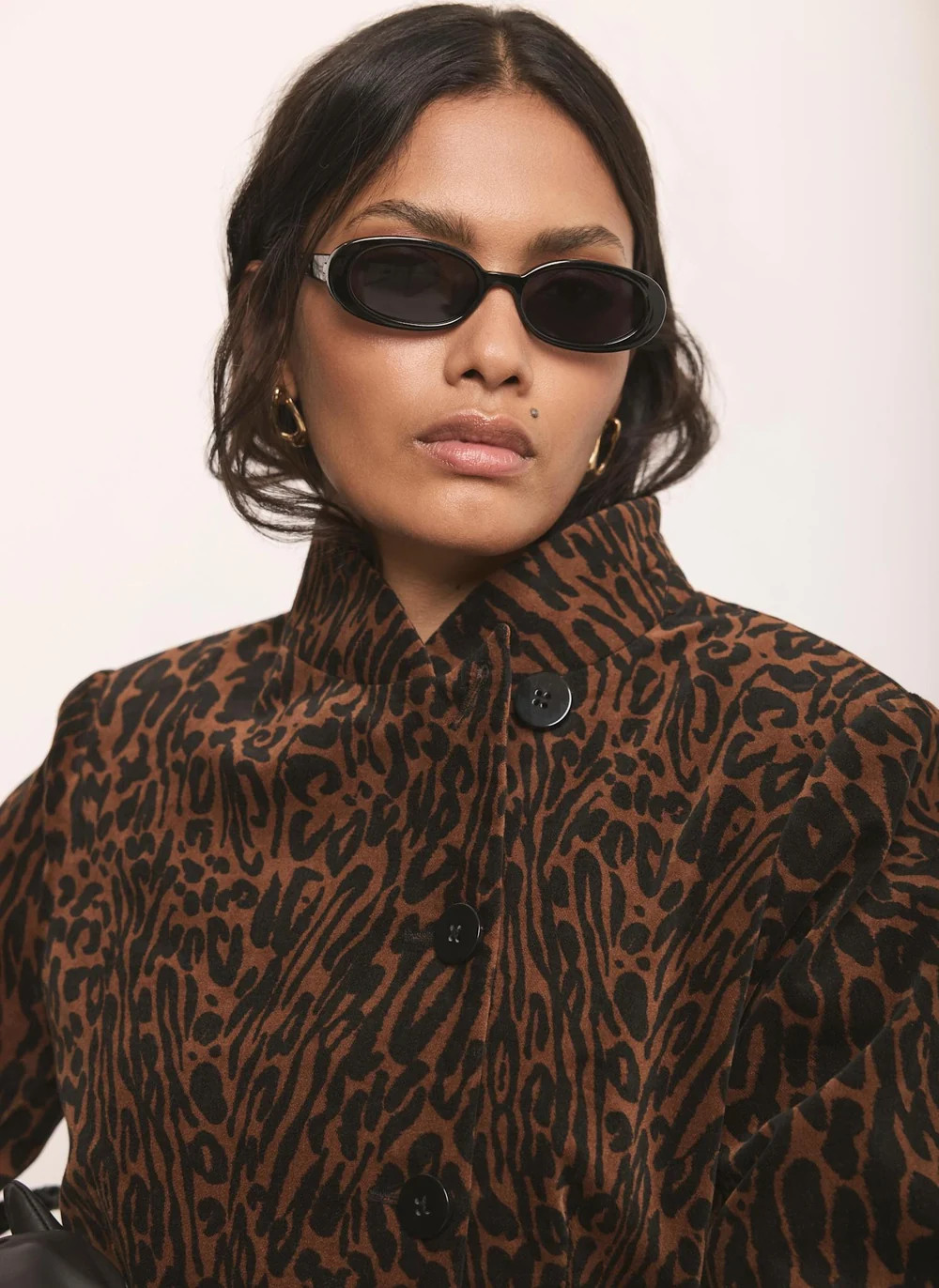 Le Specs Outta Love Black Sunglasses | Mint Velvet