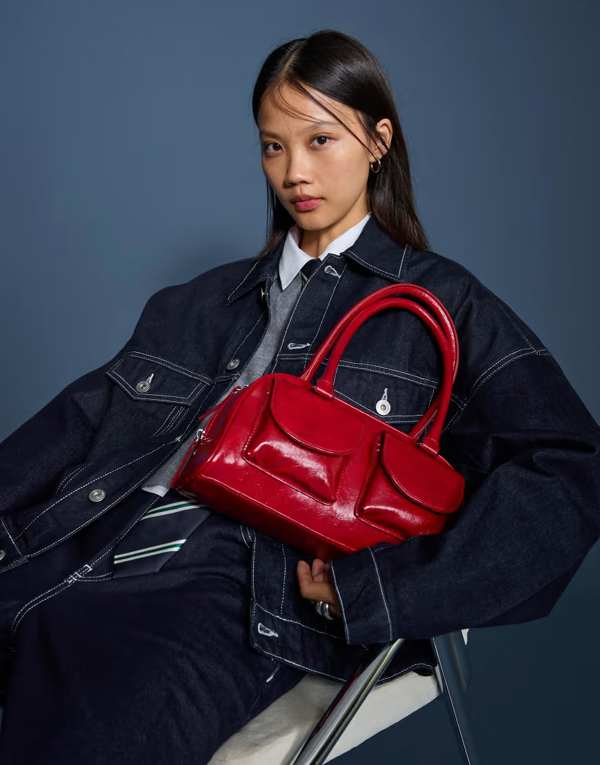 Bershka Bowling bag in red | ASOS (Global)