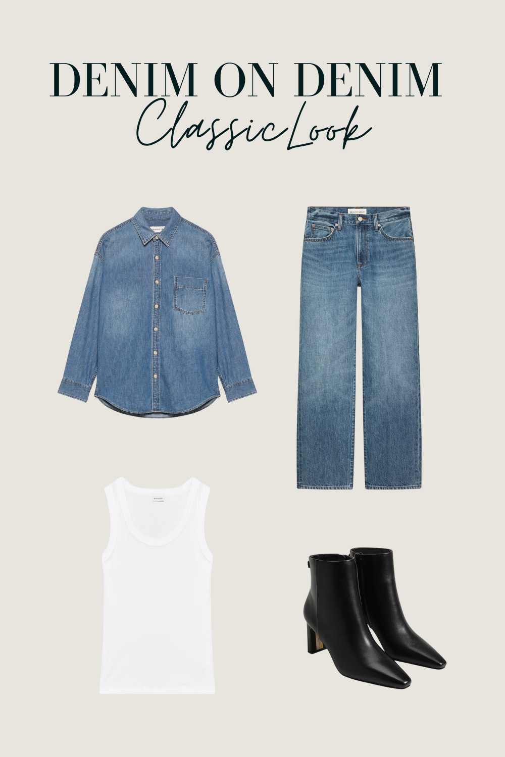 Denim on denim is a classic look that never goes out of style!  

 #LTKgrwm #LTKootd #LTKTravel