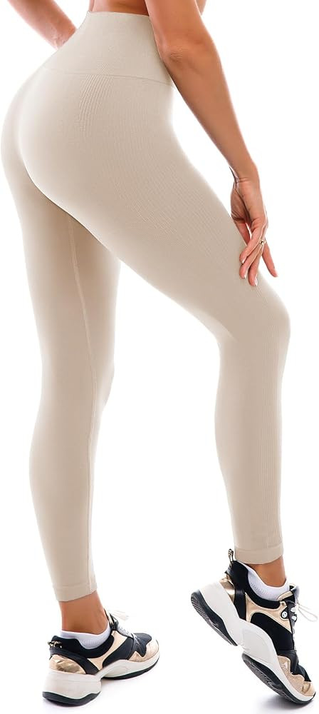 High Waisted Leggings for Women, Buttery Soft Workout Yoga Leggings | Amazon (US)