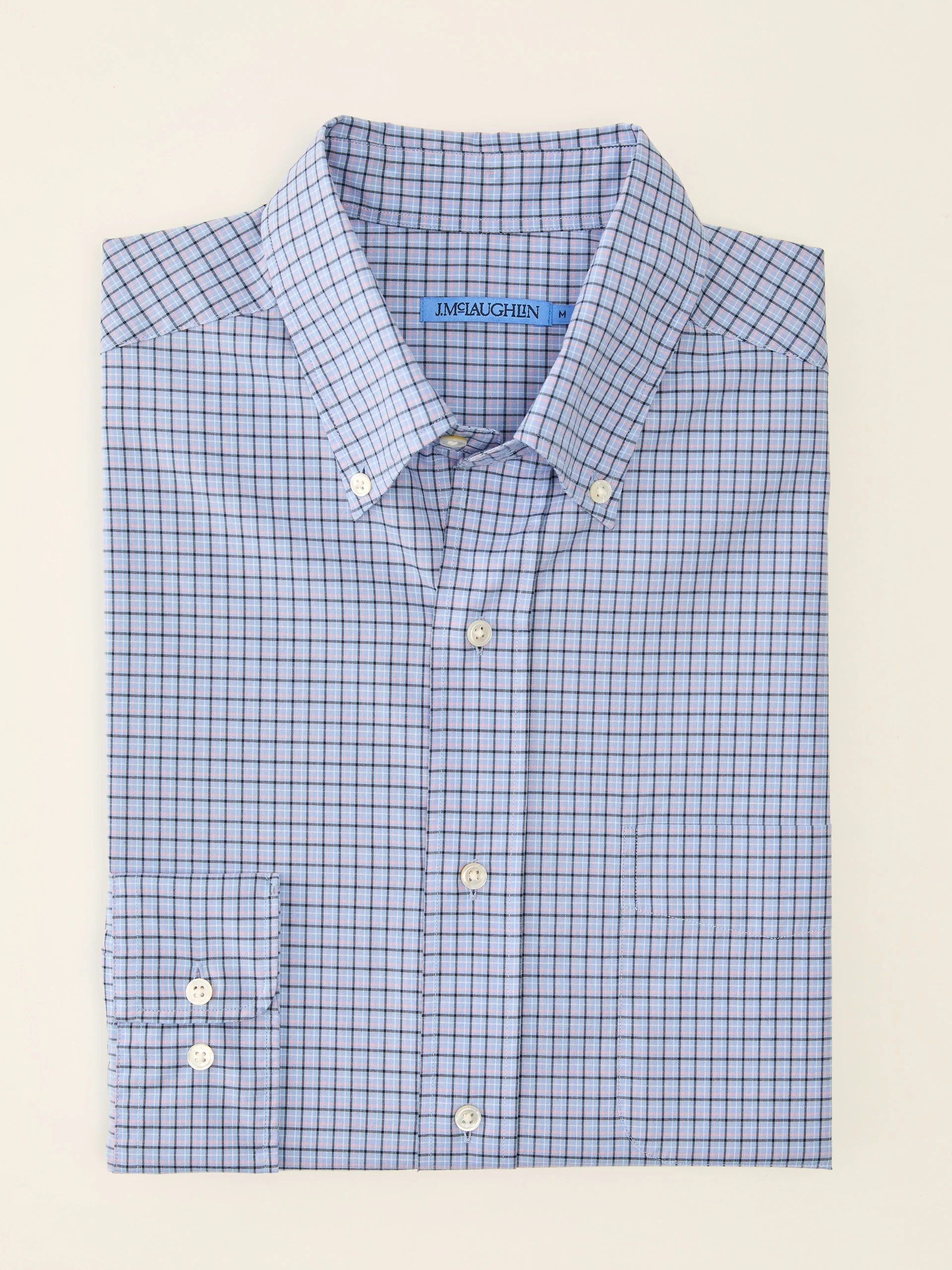 Collis Classic Fit Shirt in Mini Window Pane | J.McLaughlin