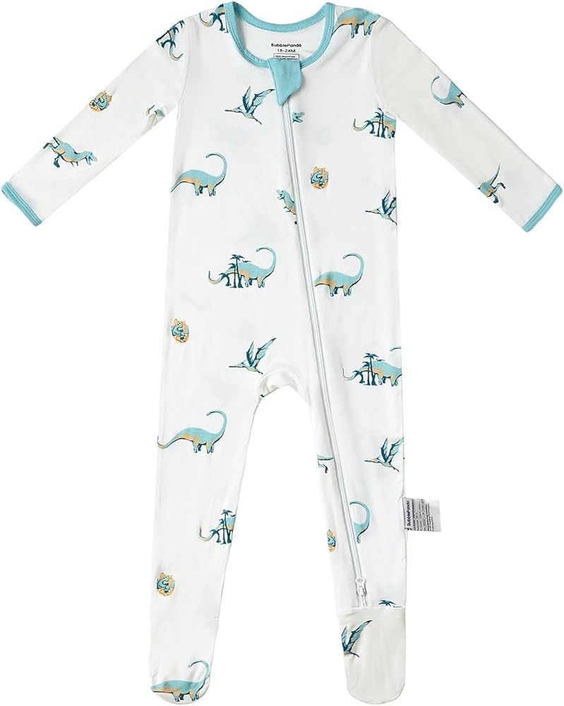 BubblePanda Rayon Made From Bamboo Baby Pajamas Baby Clothes for Boys Girls Unisex Zip-Front Non-... | Amazon (US)