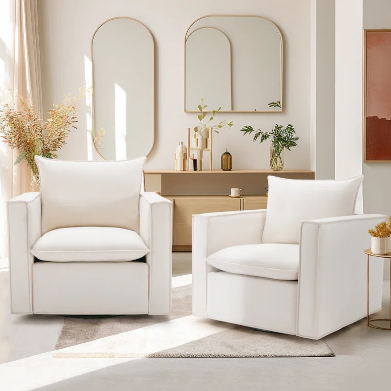 WAYFAIR
Labor Day Sale
🤍
Upholstered Swivel Armchair (Set of 2)

White Chairs, White couches, Couch on sale, Chairs on sale, Wayfair sale, Labor Day sales

#LTKFallSale 

#LTKHome #LTKSaleAlert