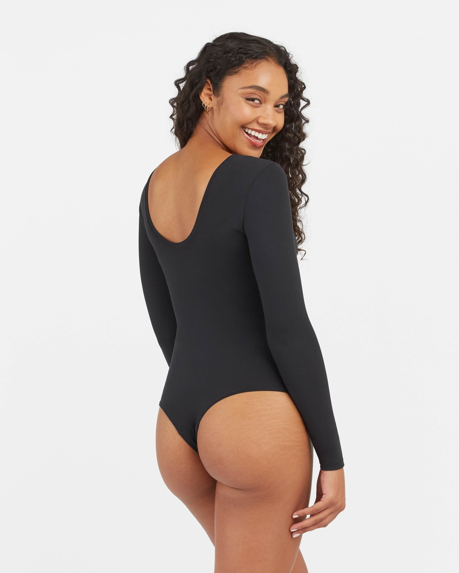 Suit Yourself Long Sleeve Scoop Neck Bodysuit | Spanx