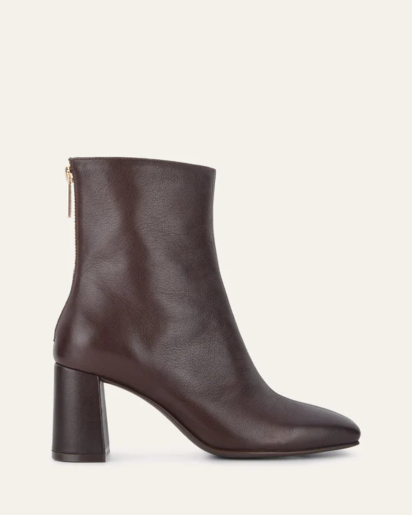 NEVADA MID ANKLE BOOTS CHOCOLATE LEATHER | Jo Mercer (AU)
