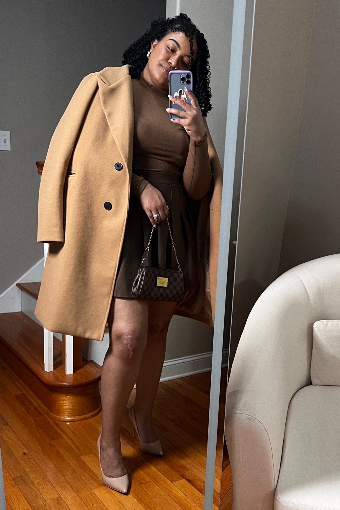 Monochromatic outfit, date night outfit, curvy fashion, plus size outfit, brown monochromatic outfit 

#LTKFindsUnder50 #LTKMostLoved #LTKMidsize