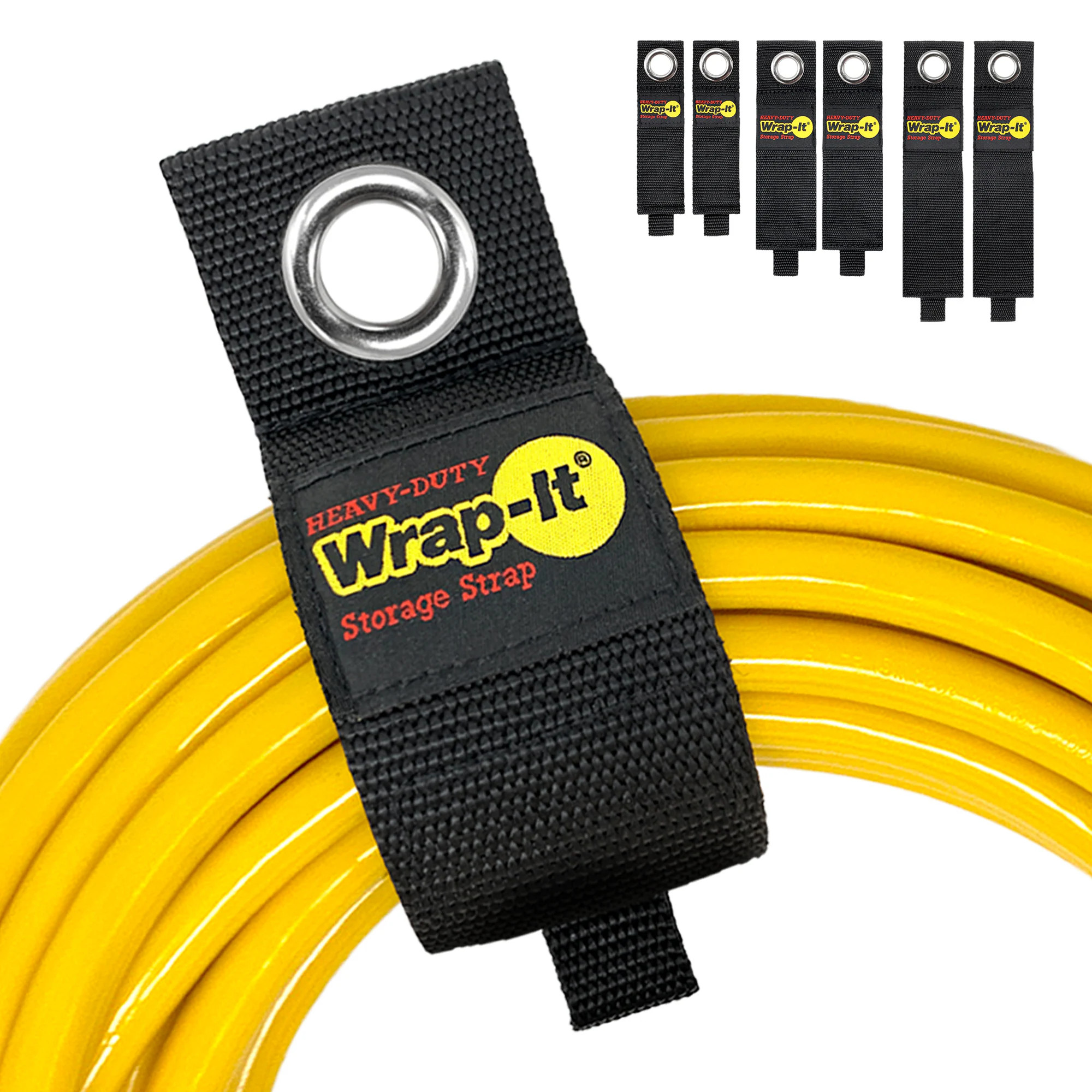 Wrap-It Heavy-Dut Straps Assorted Size Pack 17 Inch Black Hook loop fastener 6 -Pack one_size | 106-234BX | Lowe's