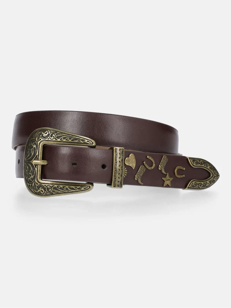 Kacey Lee Women's Leather Belt with Charms | Walmart (US)