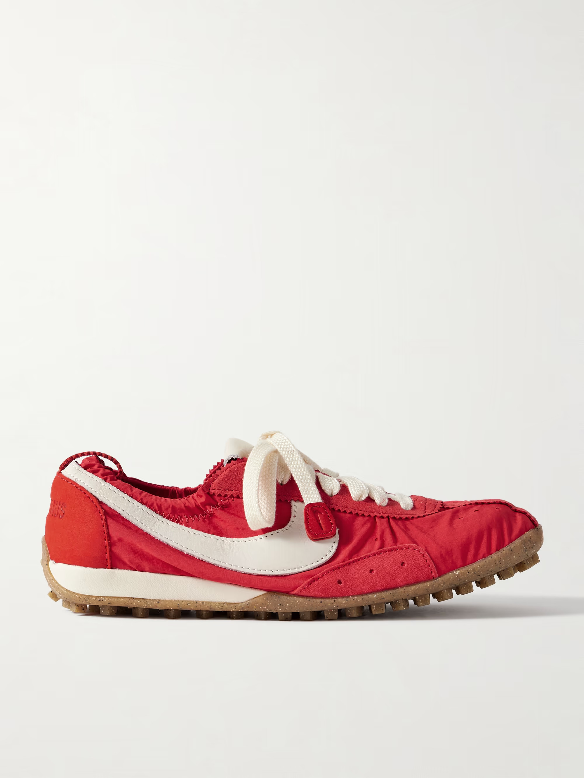 + Jacquemus Moon suede and nubuck-trimmed shell sneakers | NET-A-PORTER (UK & EU)