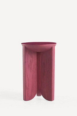 Hemi Solid Oak Wood Side Table | Anthropologie (US)