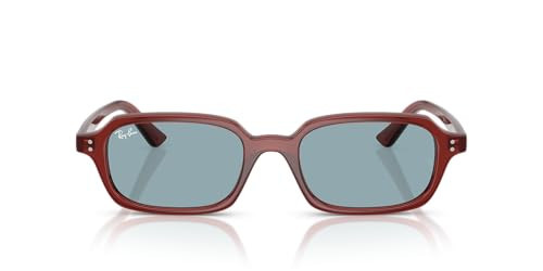 Ray-Ban RB4455F Zuri Low Bridge Fit Sunglasses, Rusty Brown/Blue, 51 mm | Amazon (US)