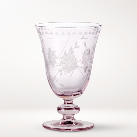 Vintage Etched Goblets, 9-oz | Williams-Sonoma