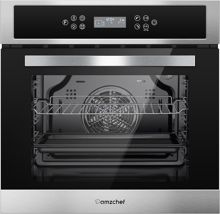 Wall Ovens 24 Inch Electric, Amzchef Built-in Single Wall Oven, 2800w 240v 2.5cu.ft Convection Wa... | Amazon (US)