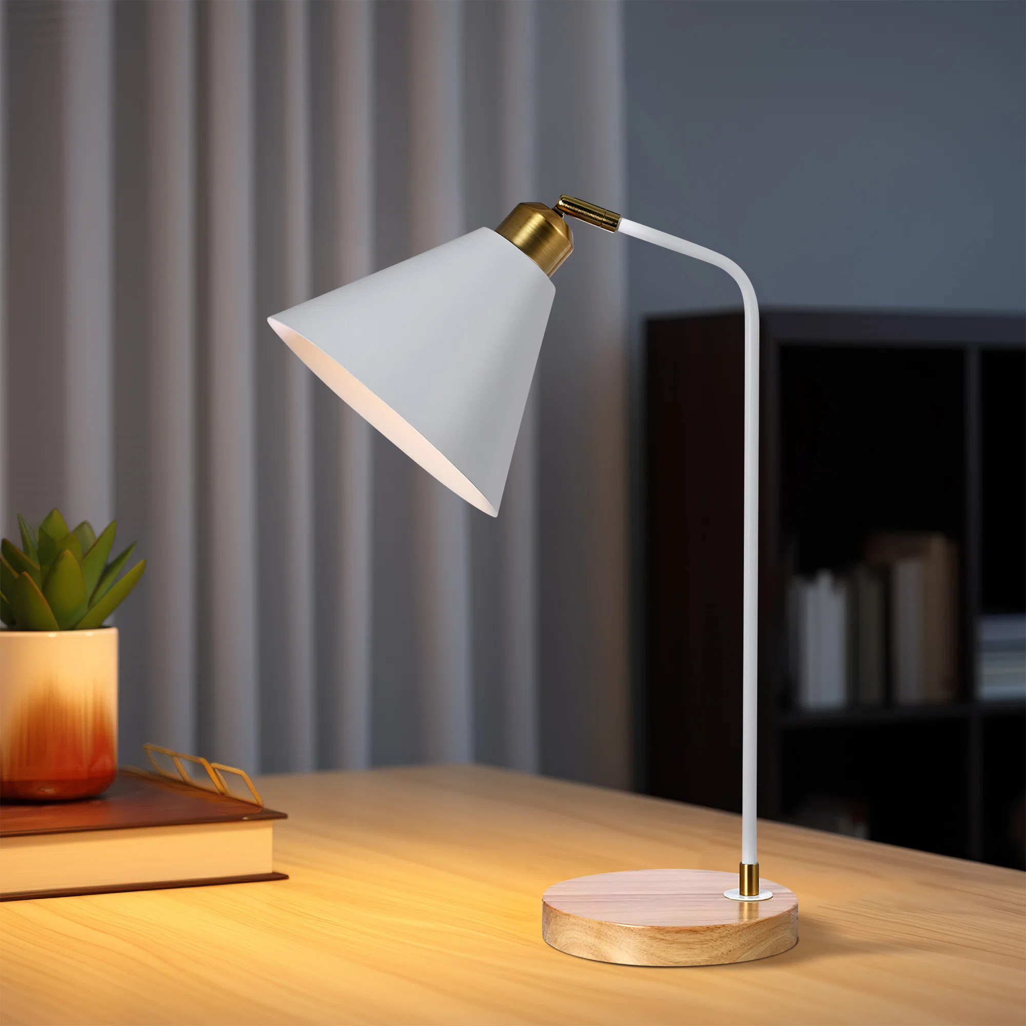 Zarriah Solid Wood Desk Lamp | Wayfair North America