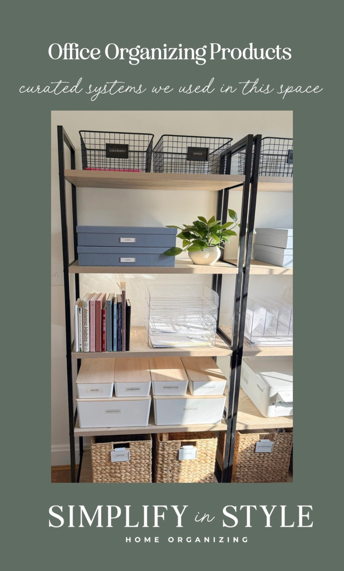 office organization ✨ curated systems we used for this space 