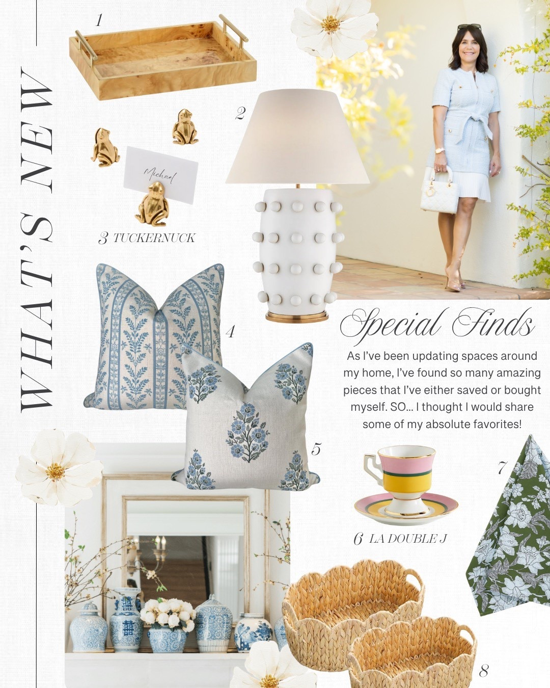 Recently, I’ve been making some updates around my home — both indoors and out. Along the way, I’ve found a few amazing pieces I’ve either saved or bought for myself. When it comes to home decor (and fashion!), I love mixing pieces from all different price points. I recently bought these gold place card holders that are just too cute, and these similar scalloped rattan baskets for under $100.

#LTKFindsUnder100 #LTKSeasonal #LTKHome