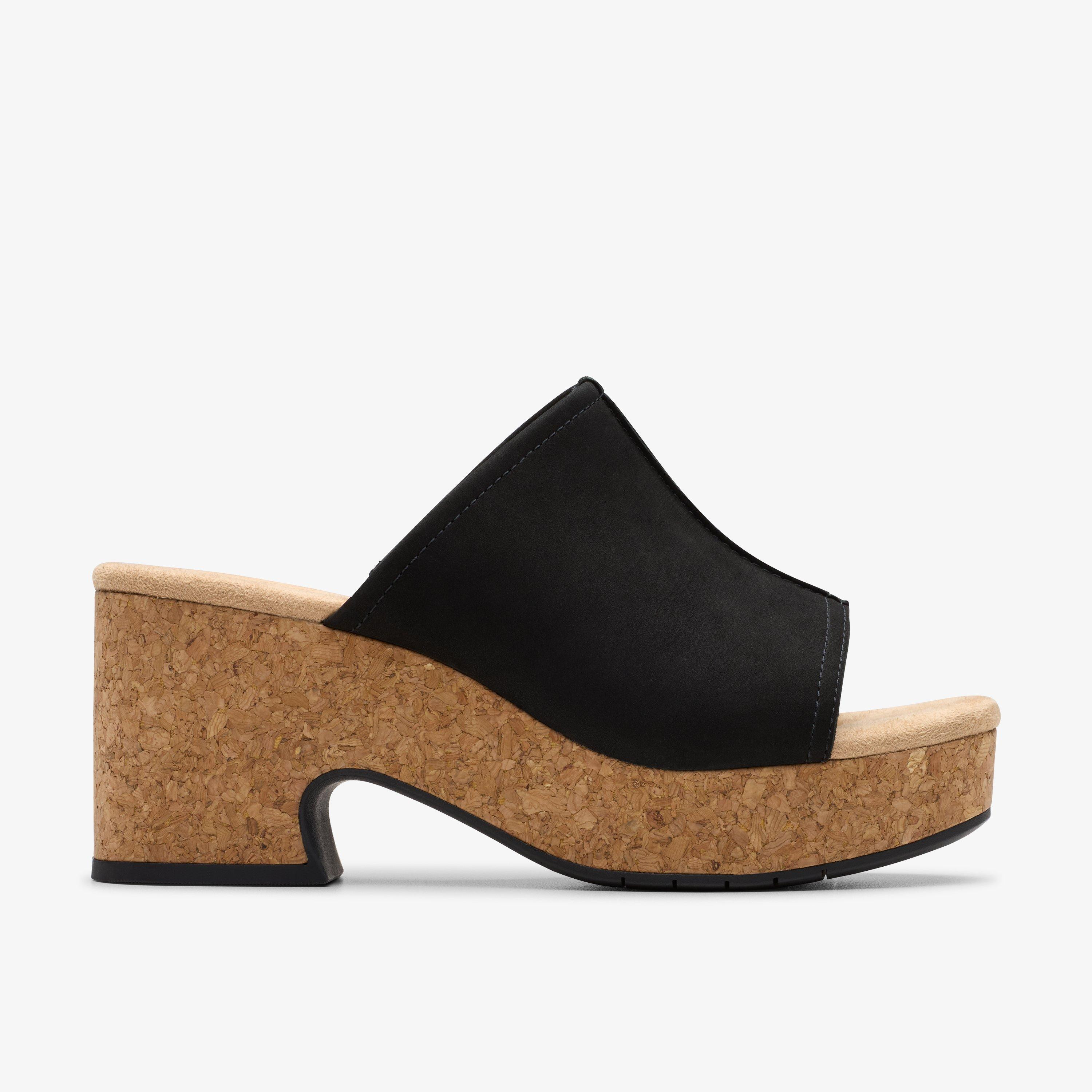 Women's Nerisa Vine Black Nubuck Wedges | Clarks | Clarks (US)