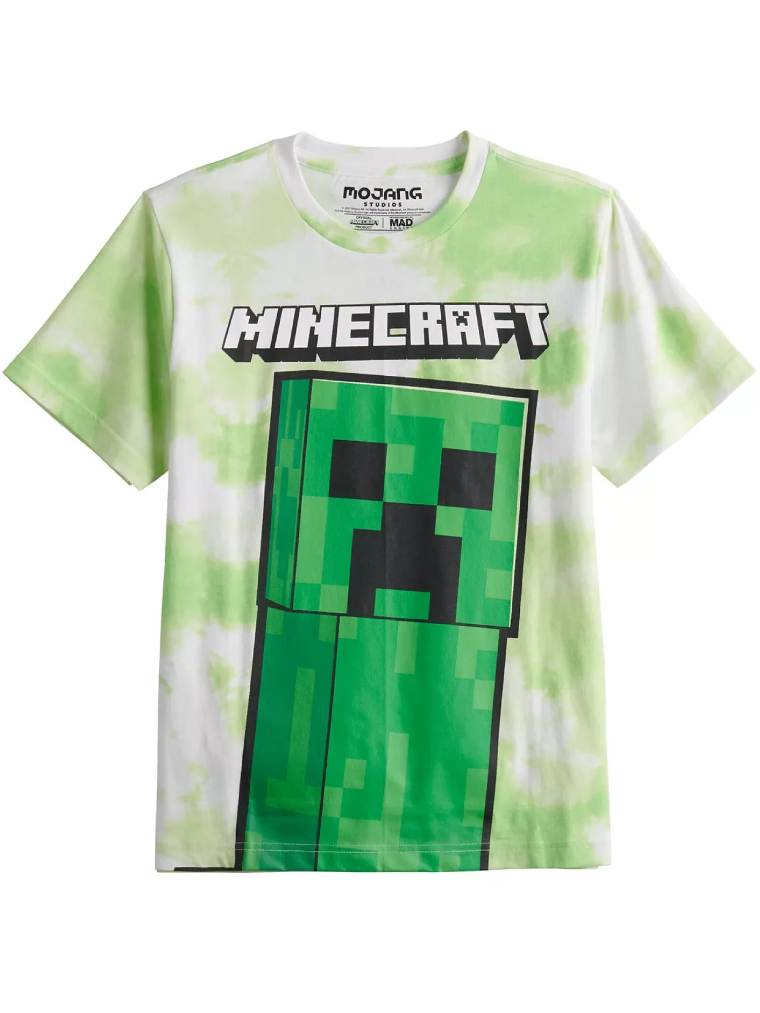 Minecraft Big Boys' Minecraft Giant Creeper T-Shirt, Sizes 8-20 | Walmart (US)