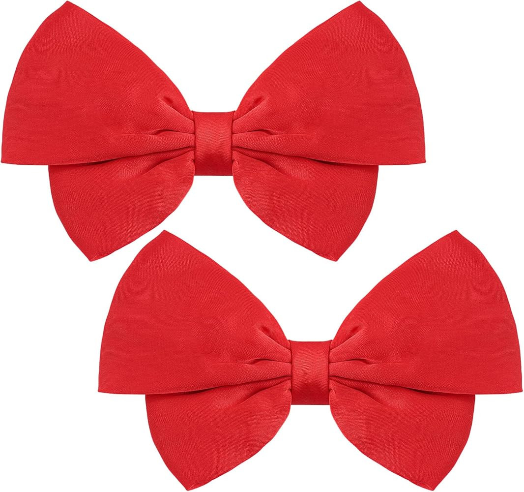 2 Pcs Bow Shoe Clips Satin Bow Shoe Clips for Women Wedding Party Shoe Charms Decoration for Wedd... | Amazon (US)