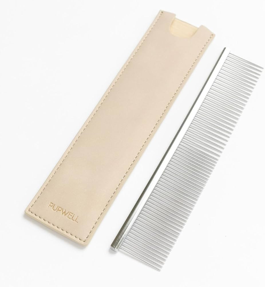 Stainless Steel Metal Everyday Dog Comb for Grooming and Removing Tangles and Knots with Rounded ... | Amazon (US)