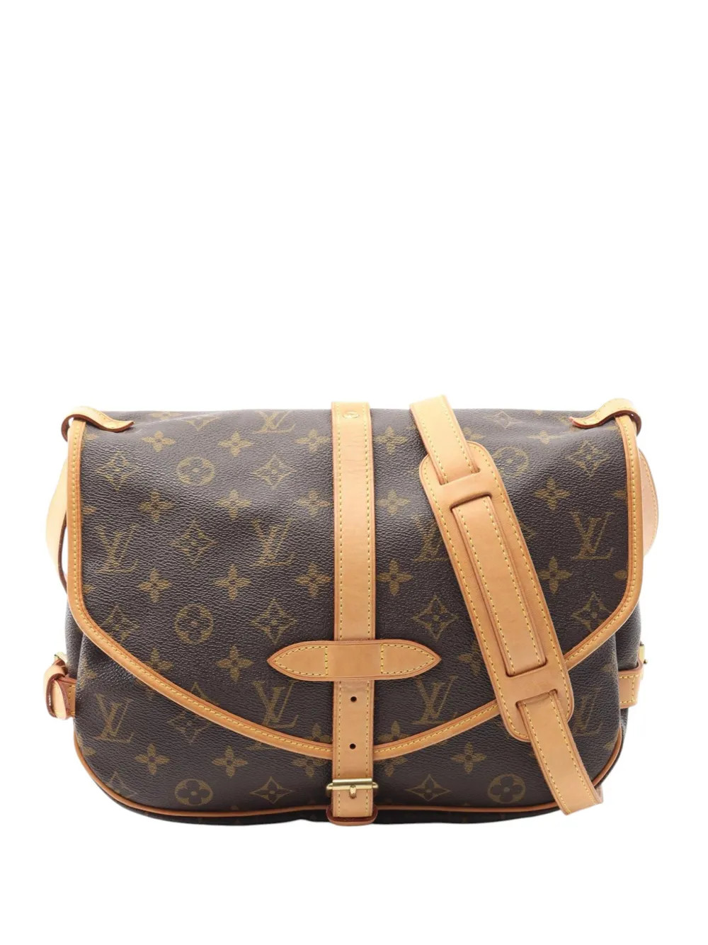 Louis Vuitton Pre-Owned 2005 Monogram Saumur 30 crossbody bag - Brown | Farfetch Global