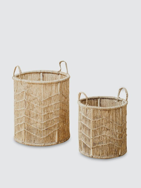 Territory Design Jonote Storage Basket | Set of Two - Brown | Verishop