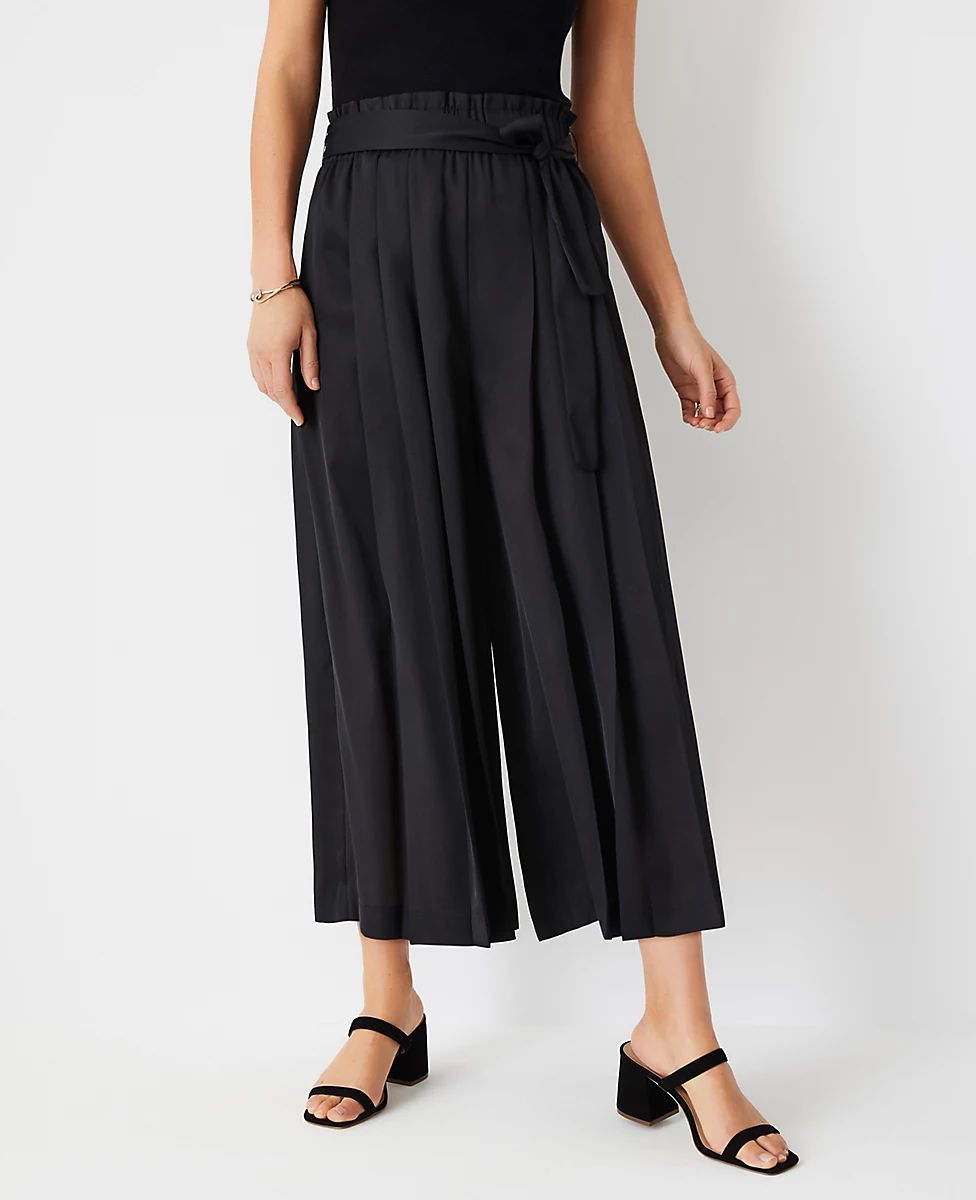 The Tie Waist Pleated Culotte Pant | Ann Taylor (US)