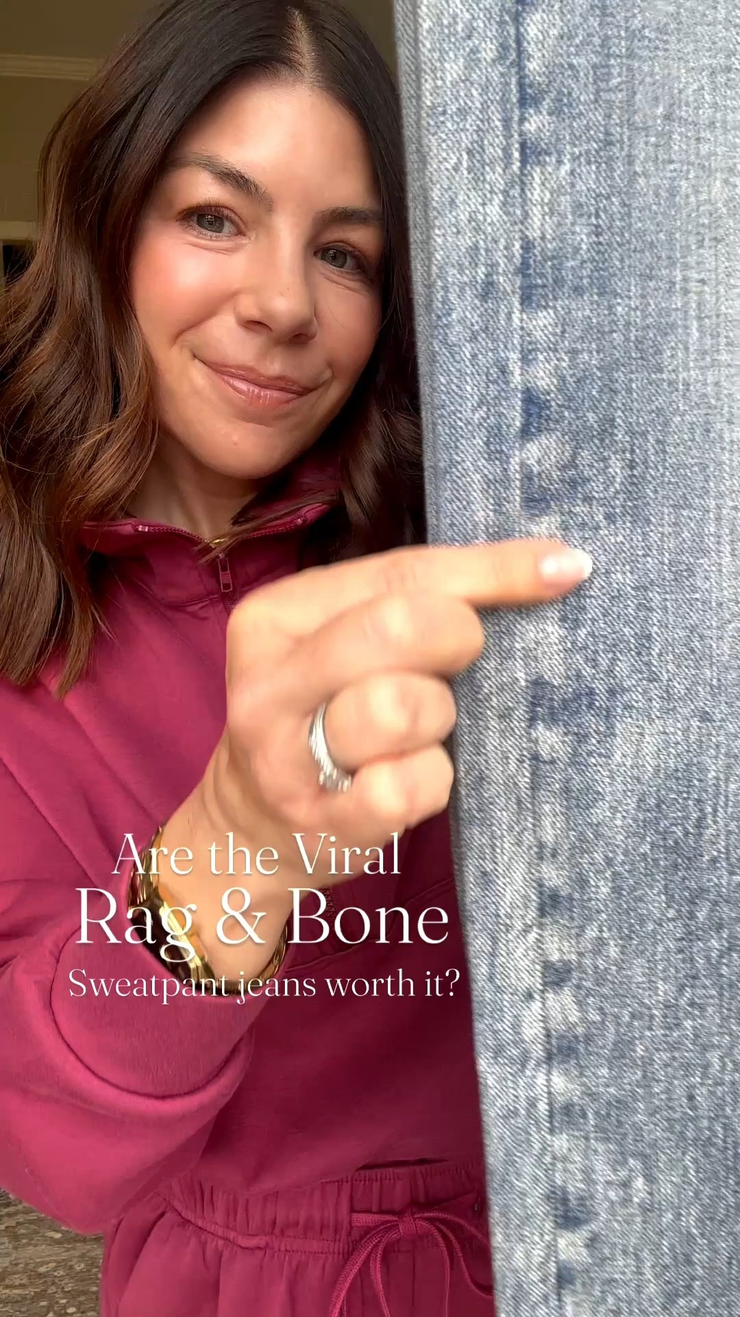 Looks like jeans but feels like a SWEATPANT!  The viral “sweatpant” jeans are sooo stylish and extremely comfortable!  Zip fly, terry fabric.  I’m wearing a size 26 in the cropped wide leg and have linked other styles.

#LTKOver40 #LTKPetite #LTKootd