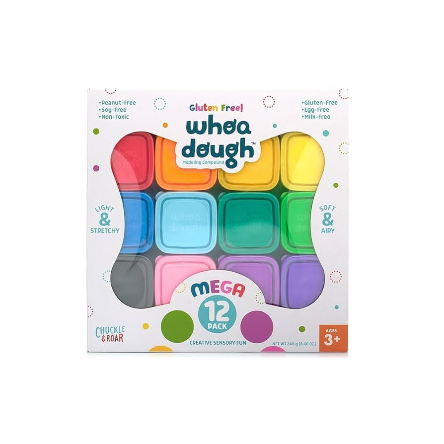 Whoa Dough Air Dry Clay Mega 12 Pack by Chuckle and Roar | Amazon (US)