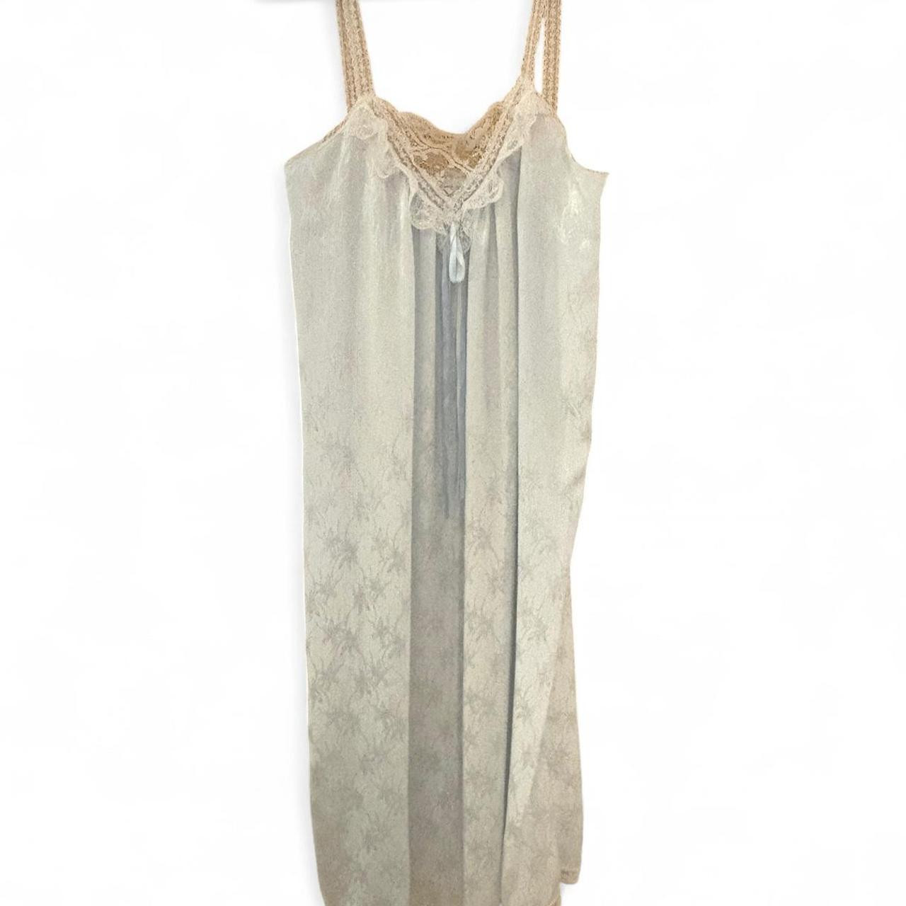Vintage Miss Dior white lace slip dress #loungewear... | Depop | Depop US