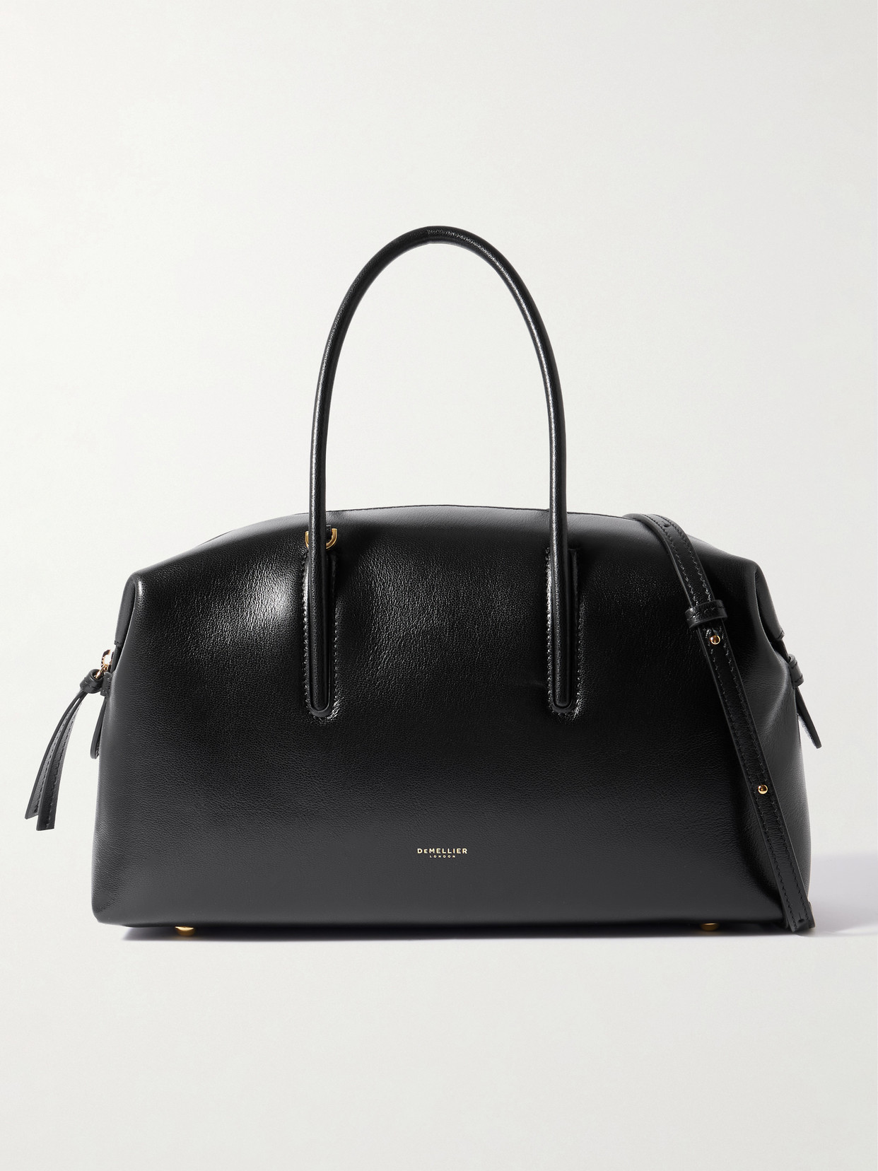 DeMellier - The Midi Stockholm Medium Textured-leather Tote Bag - Black | NET-A-PORTER (UK & EU)