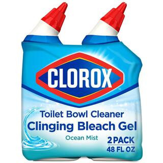 24 oz. Ocean Mist Toilet Bowl Cleaner Clinging Bleach Gel (1-Pack) (2-Count) | The Home Depot