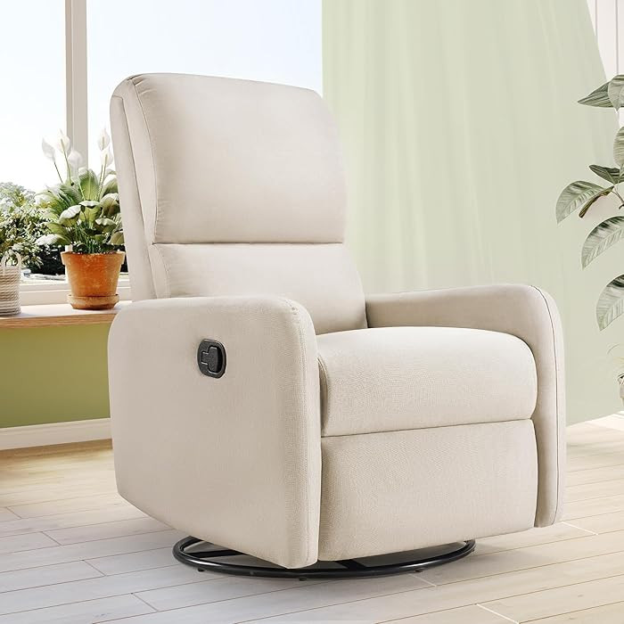 Jocisland Swivel Rocking Chair, Nursery Glider Recliner Chairs for Adults, Rocker for Living Room... | Amazon (US)
