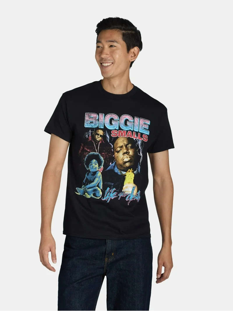 Biggie Men's Collage Graphic Tee with Short Sleeves, Sizes S-3XL | Walmart (US)
